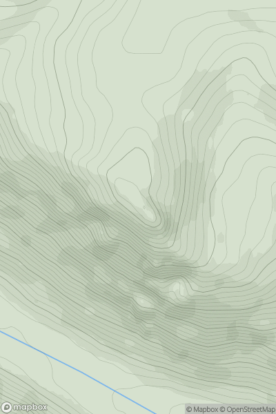Thumbnail image for Creag Ghlas [Kyle of Lochalsh to Garve] showing contour plot for surrounding peak